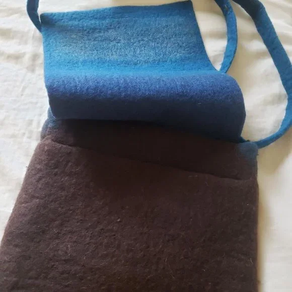 ERIK & MIKE 100% WOOL MESSENGER BAG - Picture 2 of 6